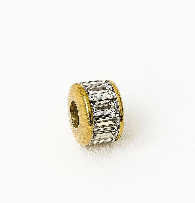​​​​​​​​​​​​​​​​​​​​​​​​Welch Çelik Gold Baget Taşlı Charm Boncuk