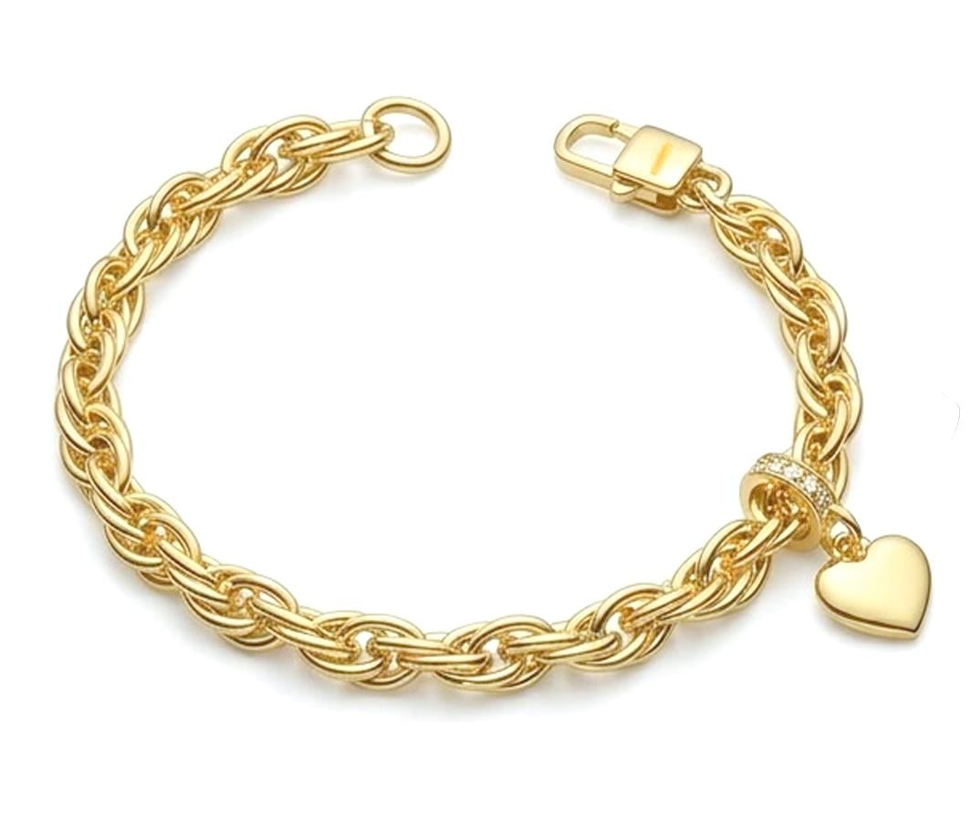Welch Gold Çelik Taşlı Zincir Bileklik Welch Gold Çelik Taşlı Zincir Bileklik 