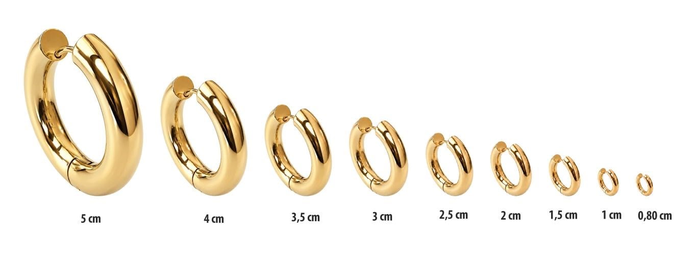 ​​​​​​​​​​​​​​Welch Gold Kaplama Çelik Halka Küpe  Kadın Çelik Küpe Modelleri ve Çelik Küpe Fiyatları - WELCH 