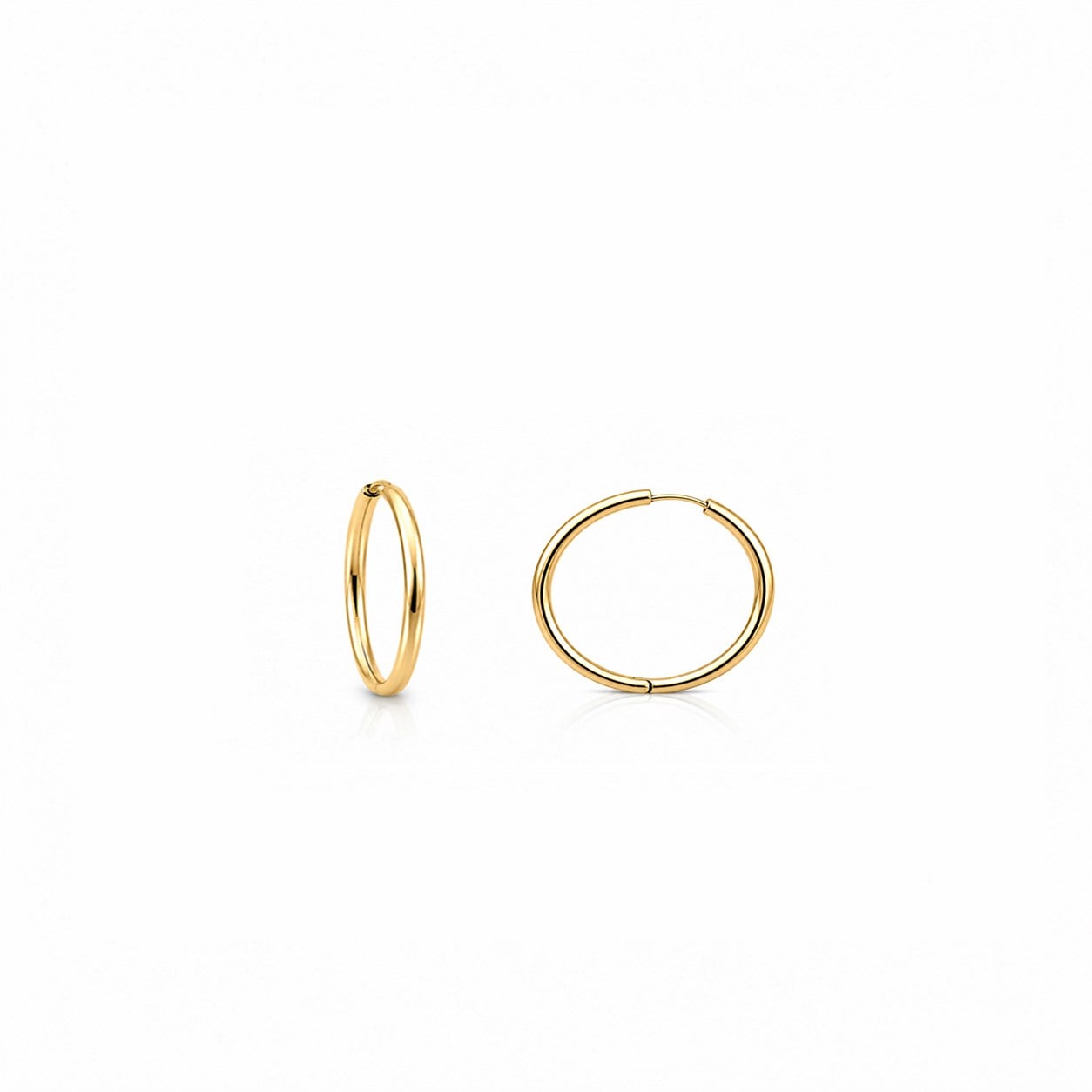 ​​​​​​​​​​​​​​Welch Gold Kaplama Çelik Büyük Halka Küpe  Kadın Çelik Küpe Modelleri ve Çelik Küpe Fiyatları - WELCH 