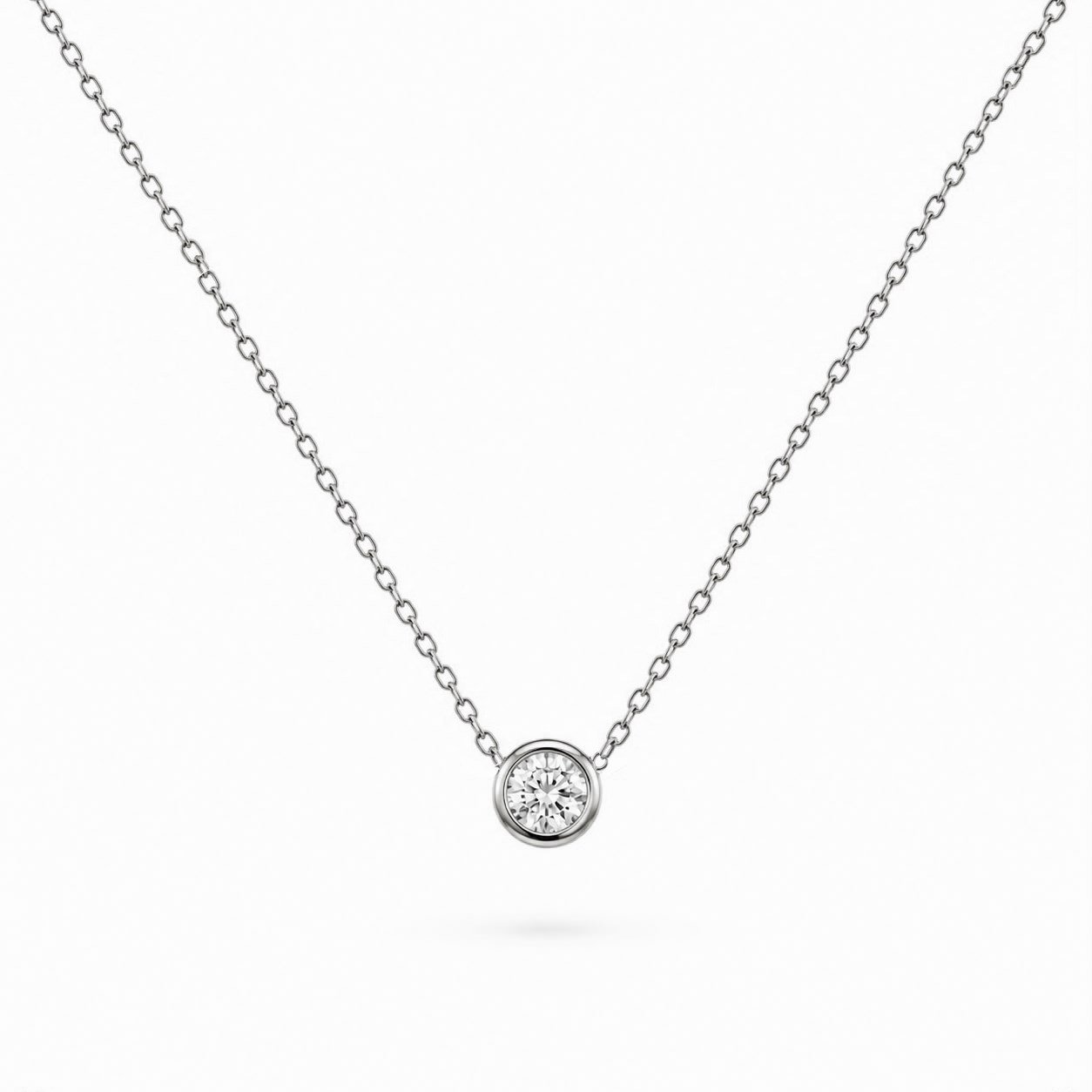 Welch 5A Zirkon Pırlanta Parlaklığı Bezel Tek Taş Kolye Welch 5A Zirkon Pırlanta Parlaklığı Bezel Tek Taş Kolye – Çelik Kolye Modelleri Welch  