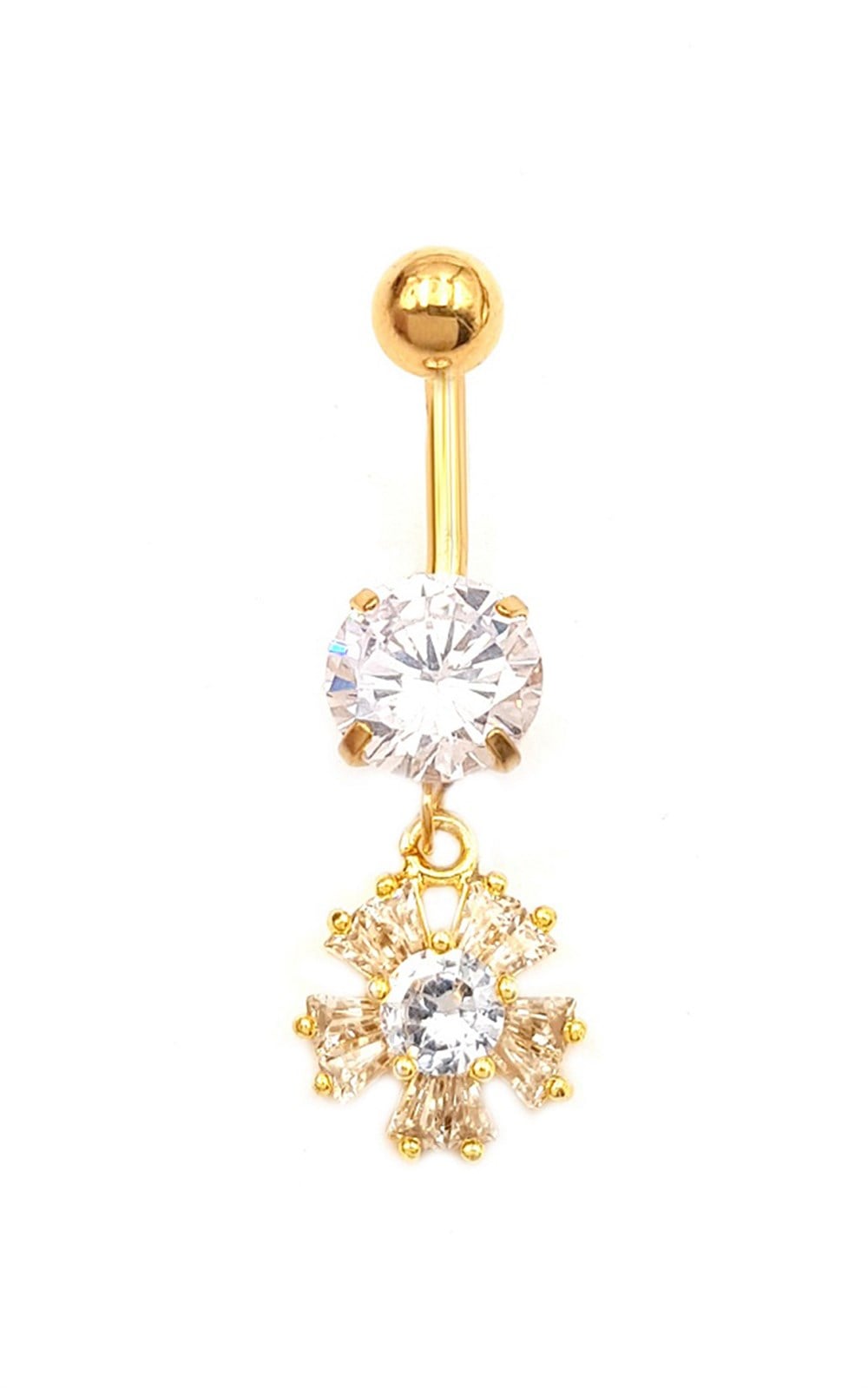 Welch Çelik Baget Taşlı Göbek Piercing