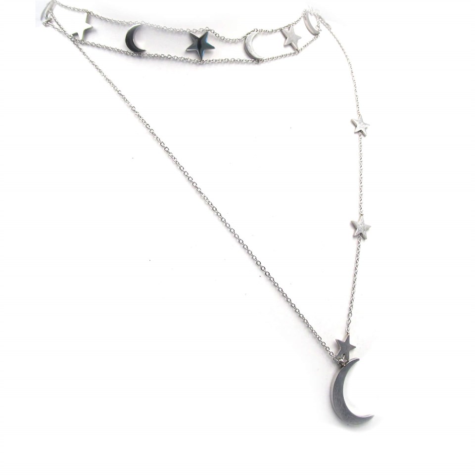 Welch Çelik Choker Kolye Set