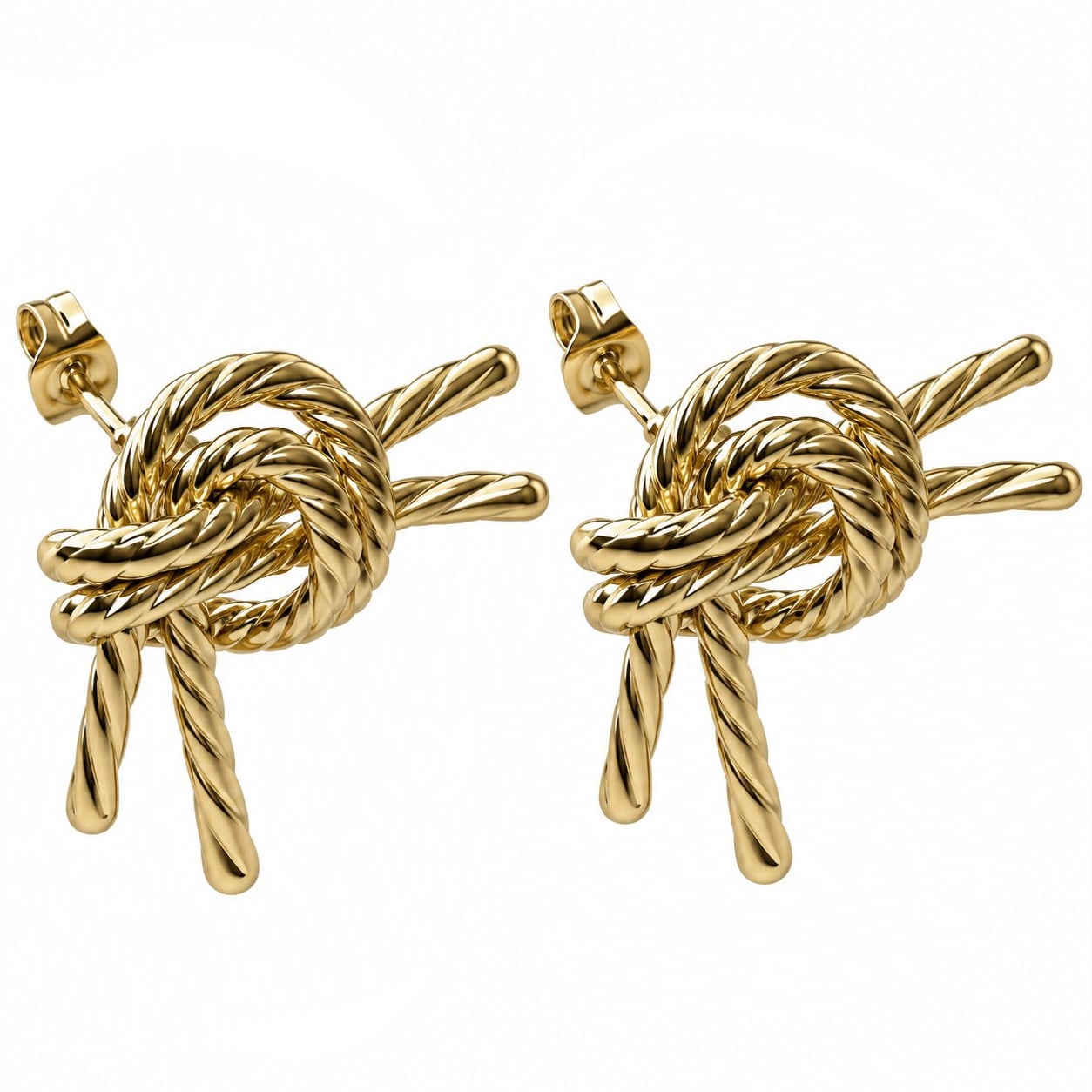 Welch Çelik Gold Burgu Düğüm Küpe Welch Çelik Gold Burgu Düğüm Küpe ve Çelik Küpe Fiyatları - WELCH 