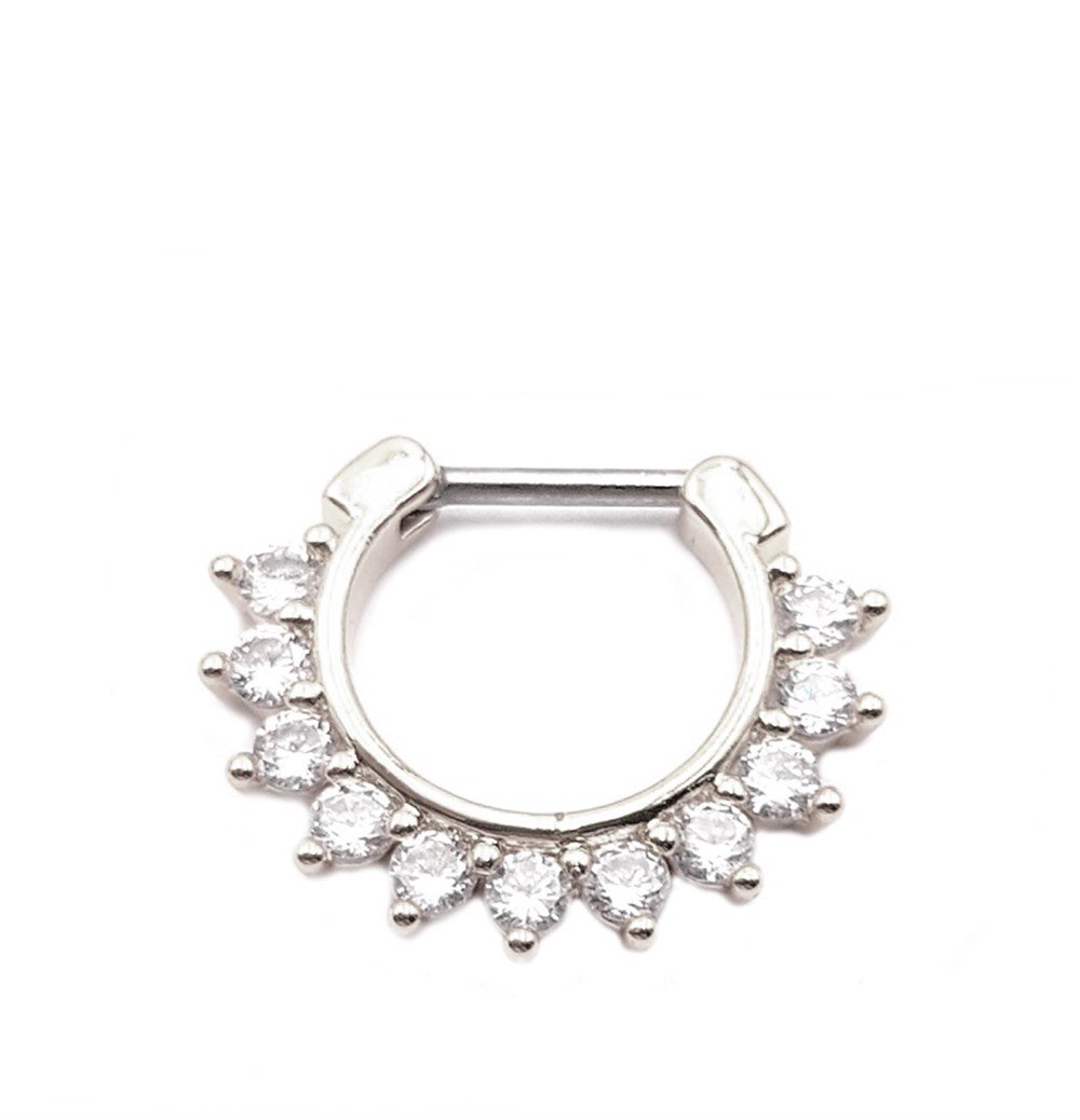 Welch Çelik Mandala Taşlı Septum Piercing