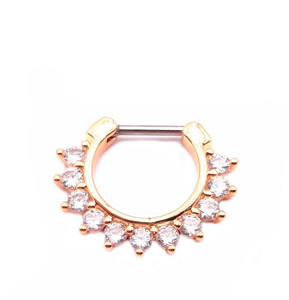 Welch Çelik Mandala Taşlı Septum Piercing