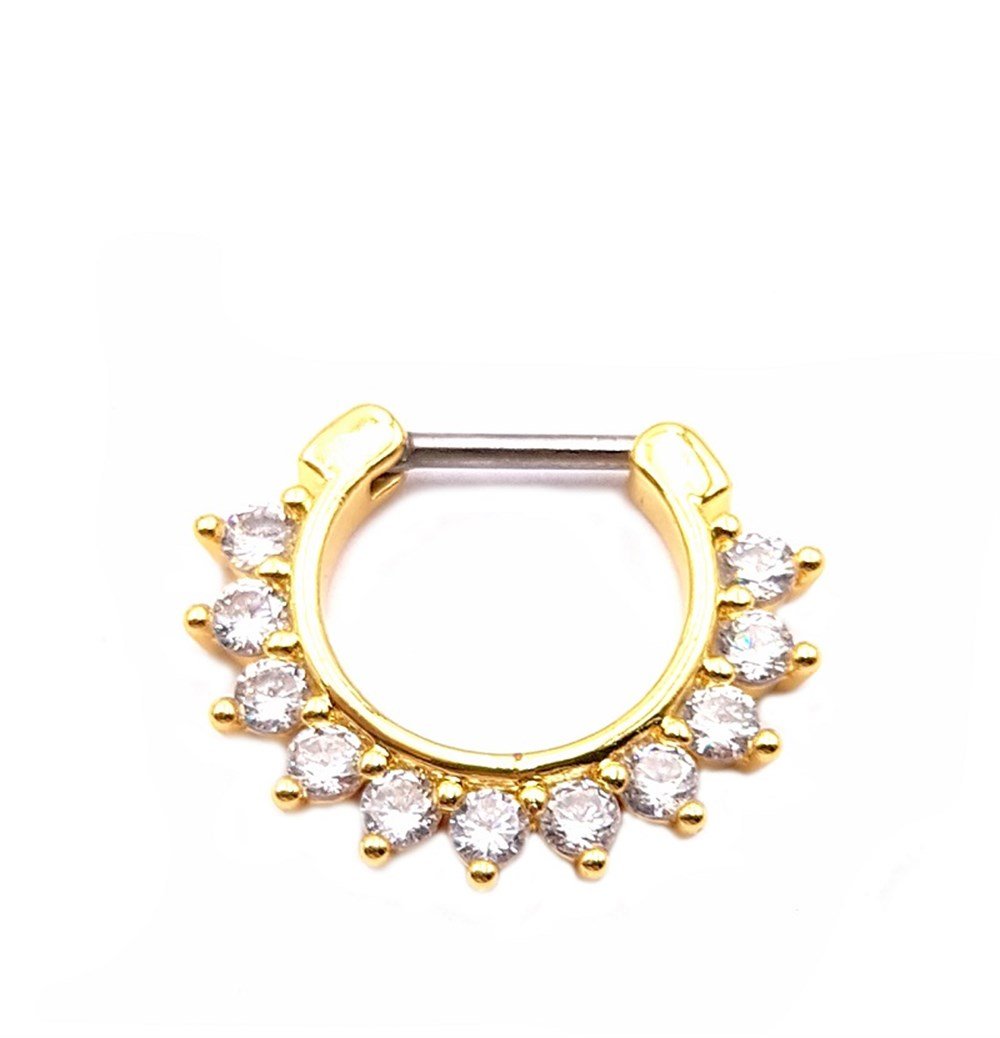 Welch Çelik Mandala Taşlı Septum Piercing