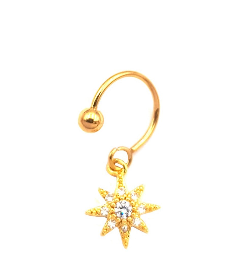 Welch Çelik Sallantılı Yıldız Piercing