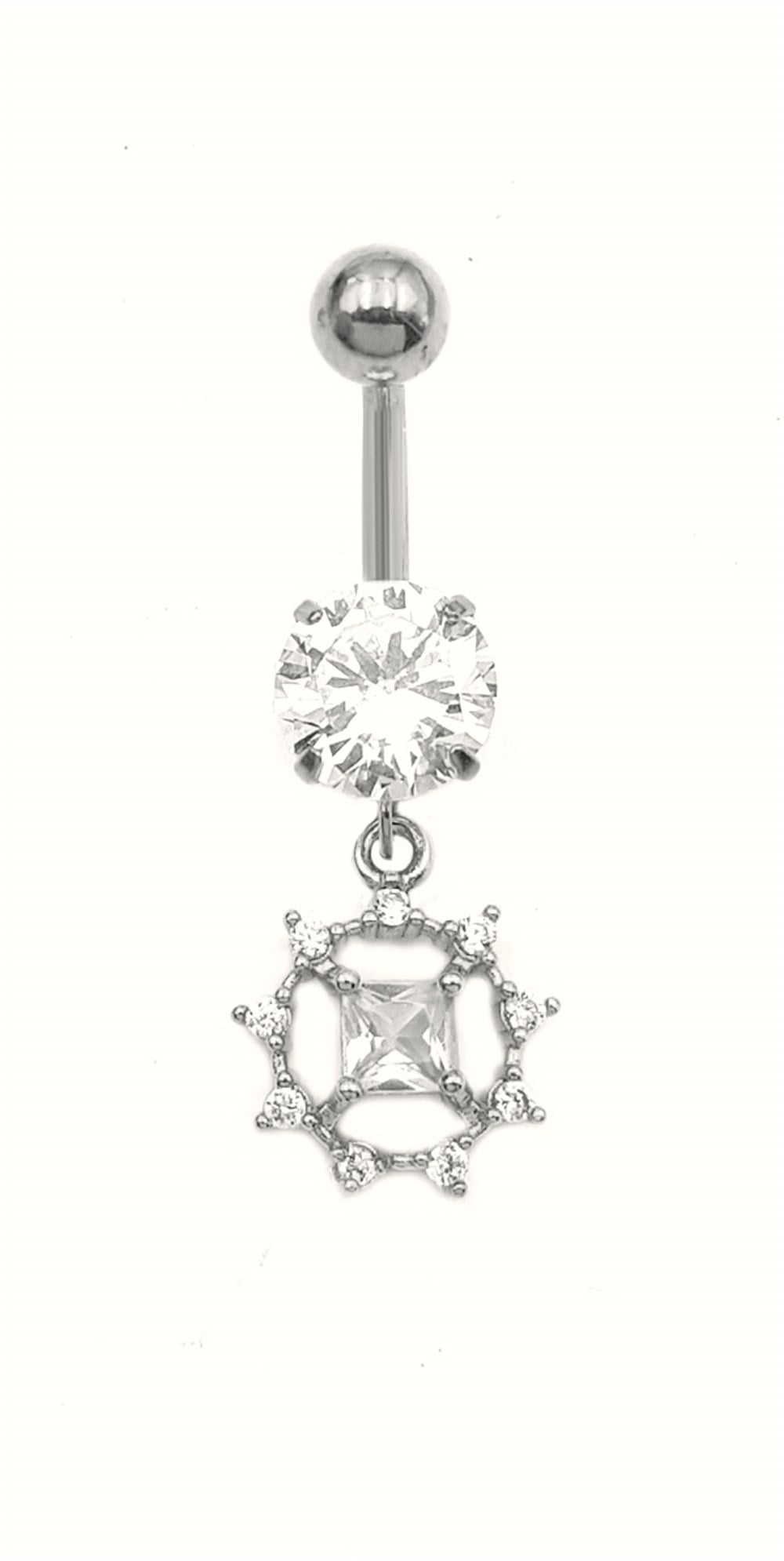 Welch Çelik Taşlı Göbek Piercing