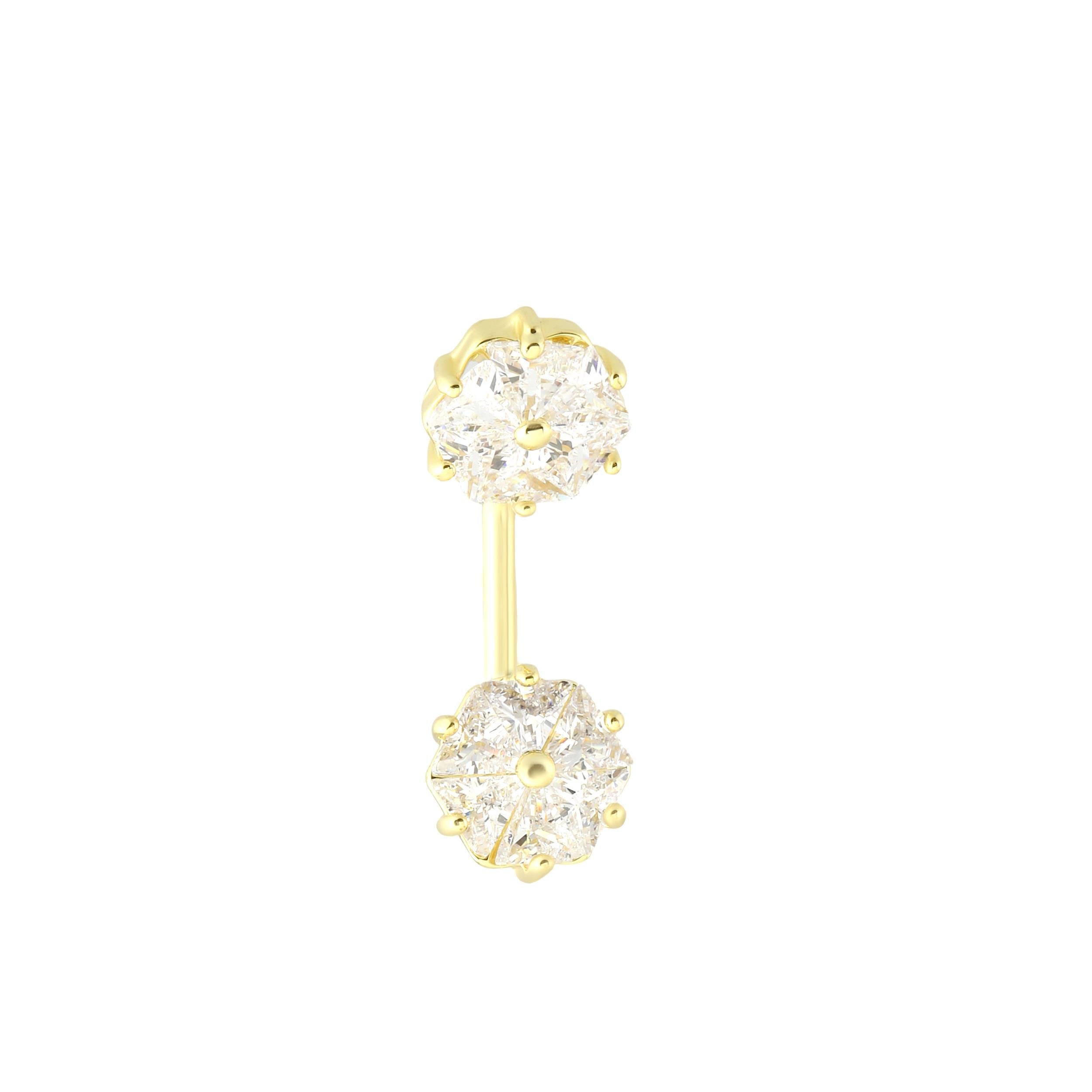Welch Çelik Taşlı Göbek Piercing