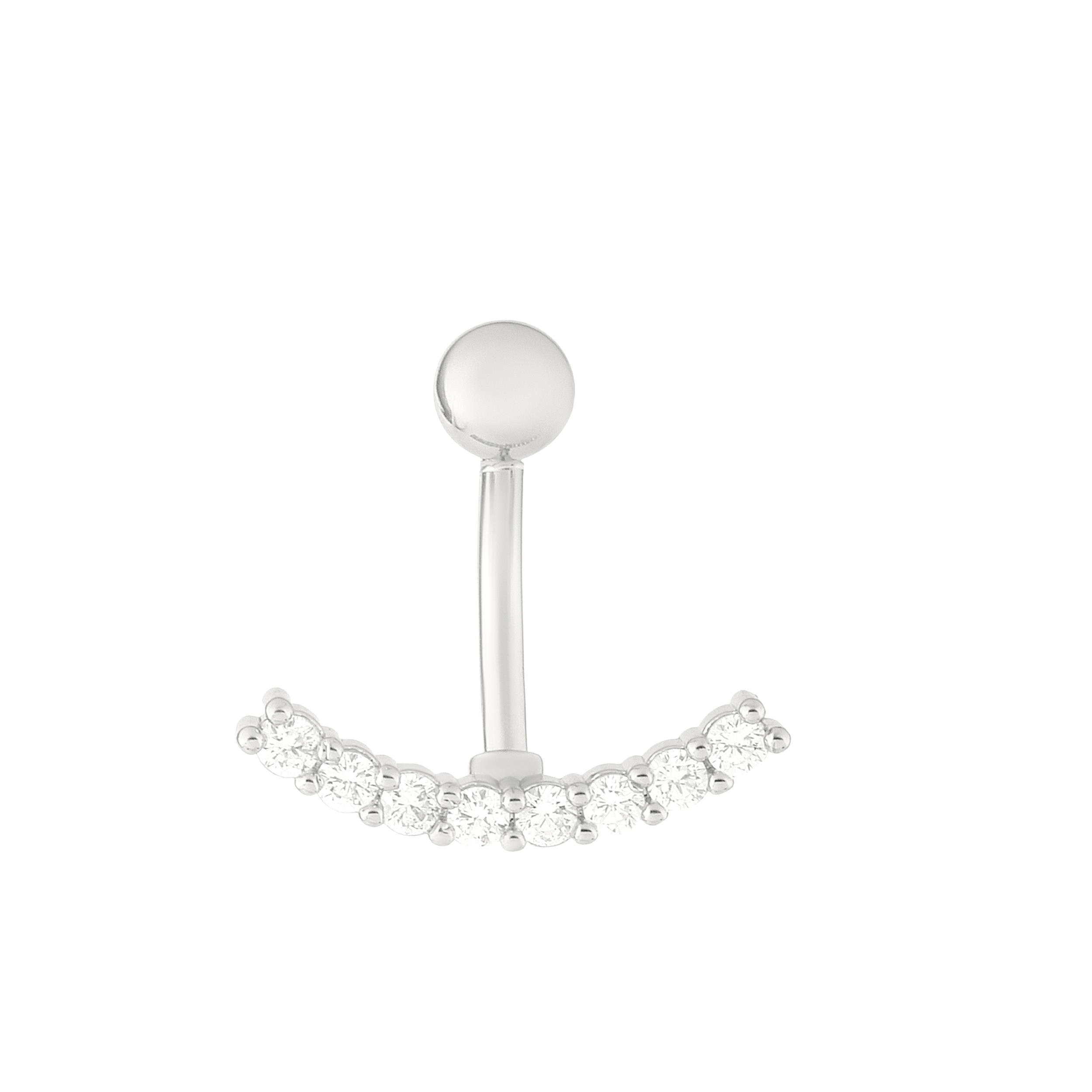 Welch Çelik Taşlı Göbek Yarım Halka Piercing