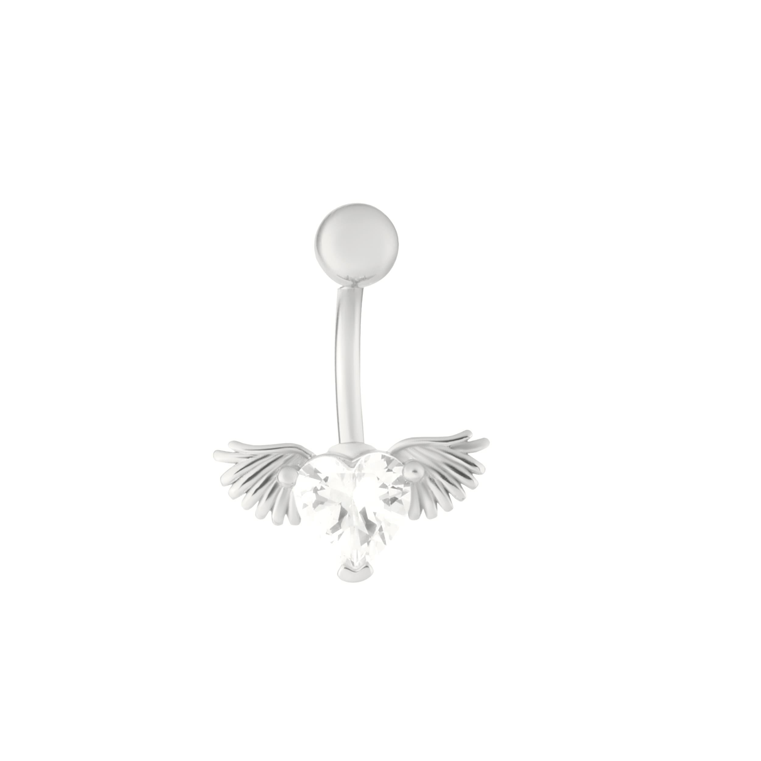 Welch Çelik Taşlı Kanat Göbek Piercing