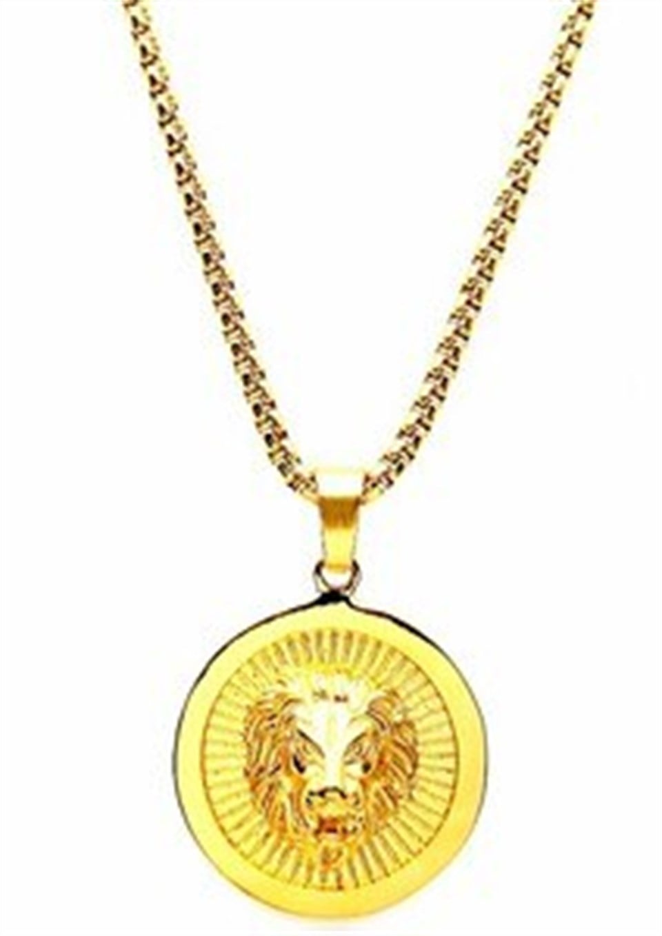Welch Gold Çelik Aslan Kolye