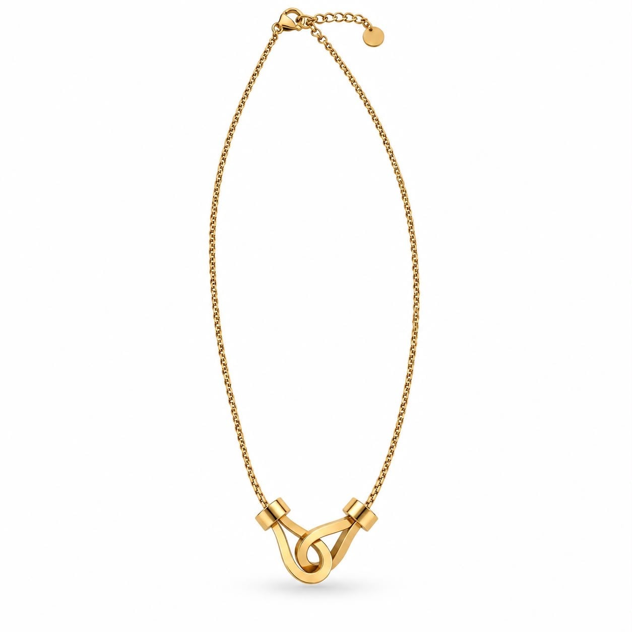 ​​Welch Gold Çelik İç İçe Geçen Form Kolye Welch Gold Çelik İç İçe Geçen Form Kolye Modelleri ve Kolye Modelleri - Welch  