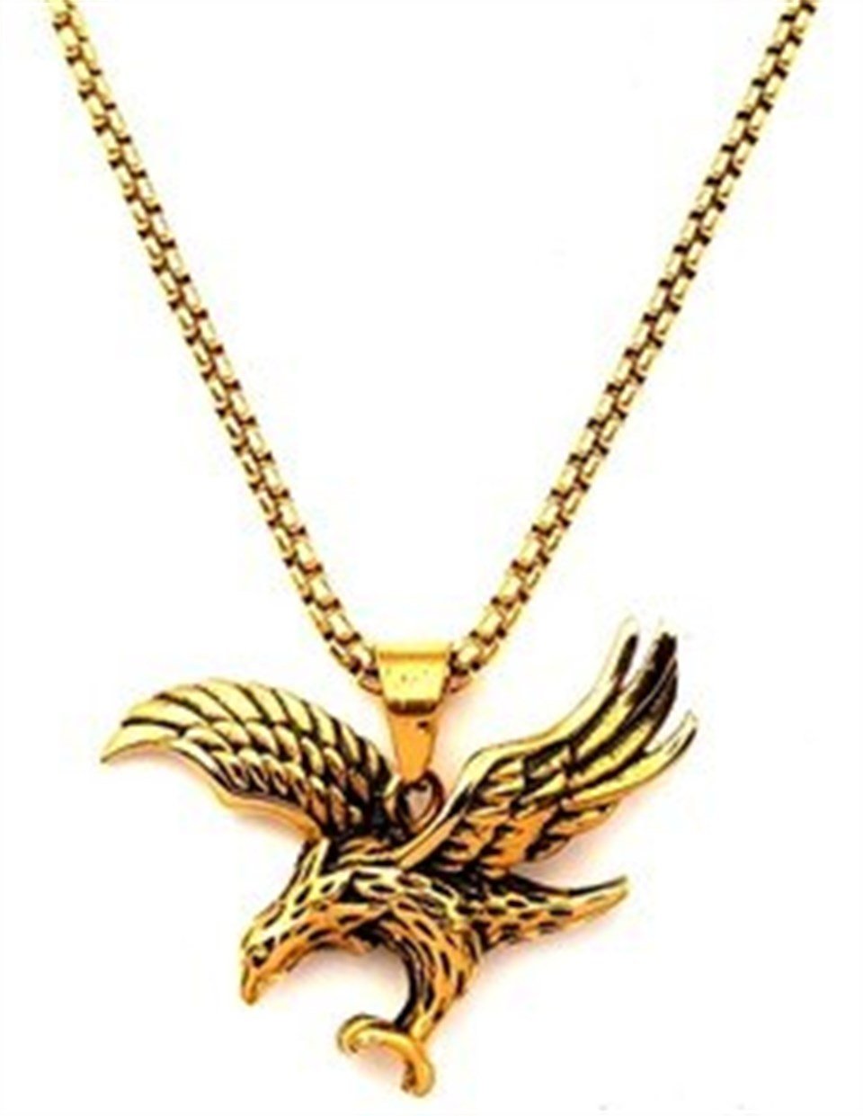 Welch Gold Çelik Kartal Kolye