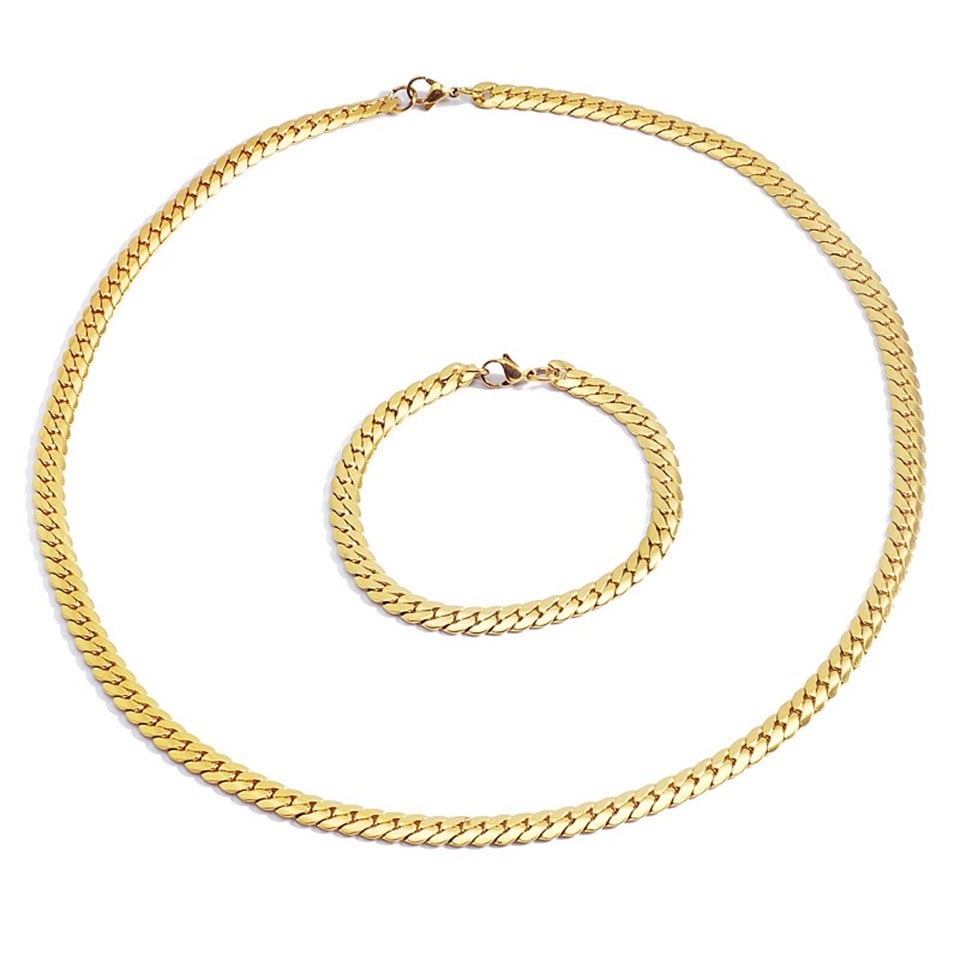 Welch Gold Çelik Kolye Set