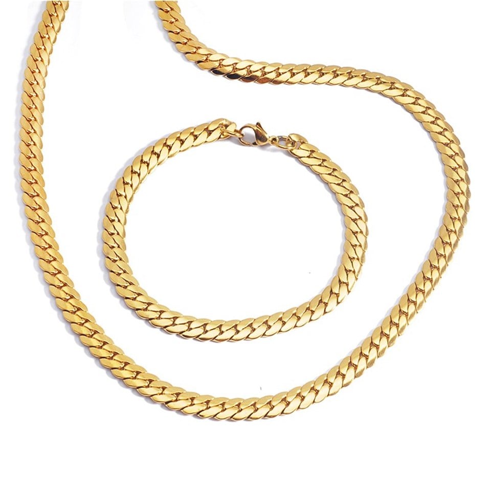 Welch Gold Çelik Kolye Set