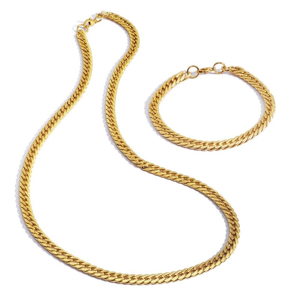 Welch Gold Çelik Kolye Set