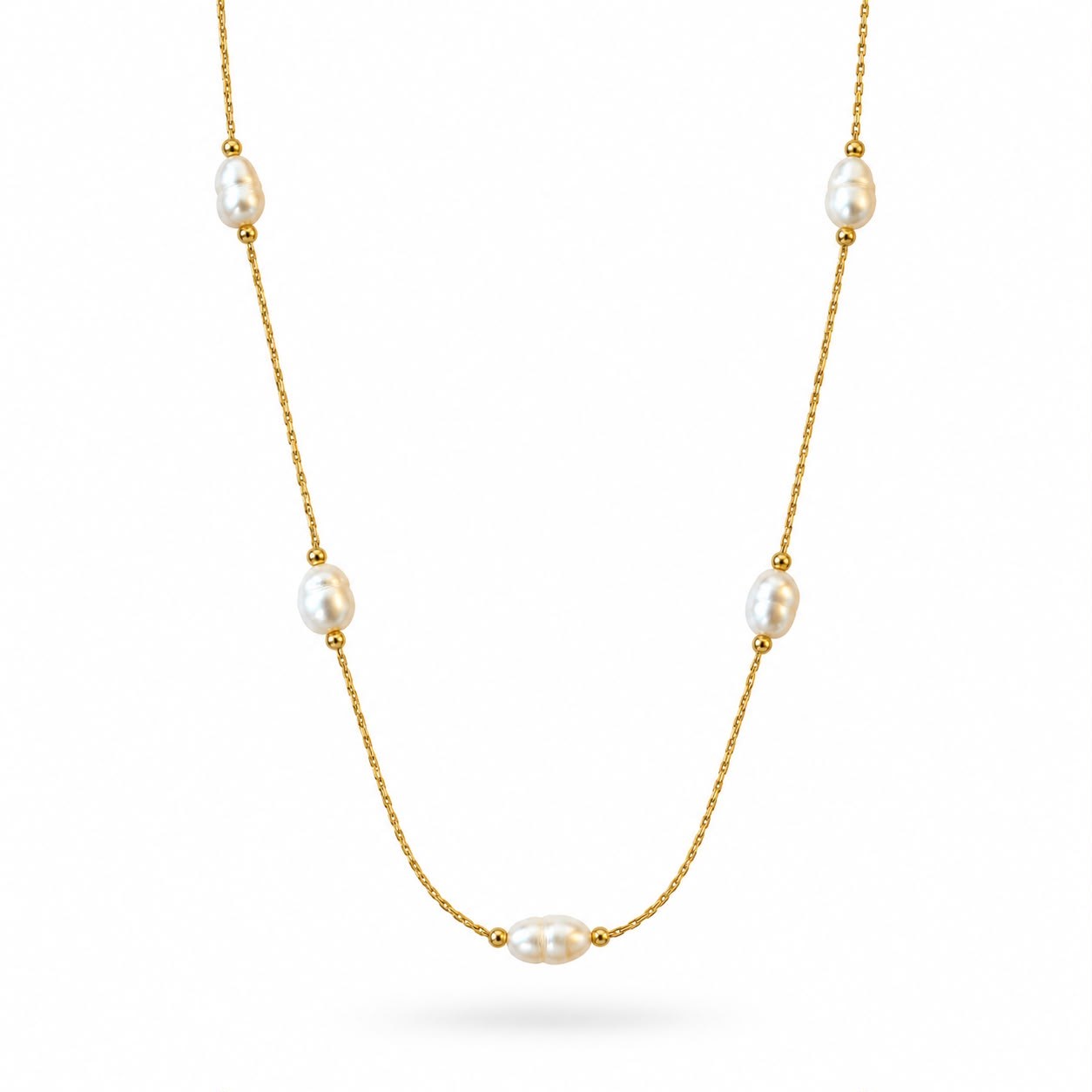 ​​Welch Gold Çelik Zincir İncili Kolye Welch Gold Çelik Zincir İncili Kolye Modelleri ve Kolye Modelleri - Welch  