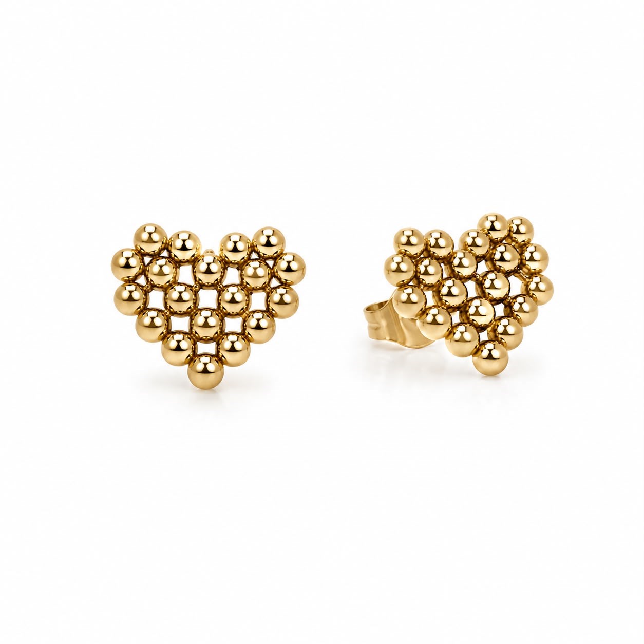 ​​​​​​​​​​​​​​Welch Gold Top Detaylı Kalp Çelik Küpe Welch Gold Kalp Çelik Küpe Modelleri ve Çelik Küpe Fiyatları - WELCH 