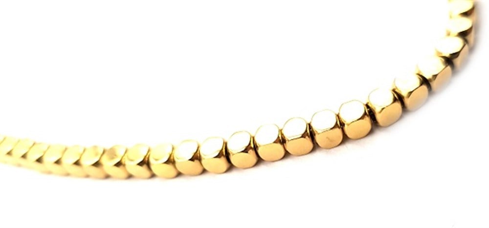 Welch Gold Küp Boncuk Çelik Kolye