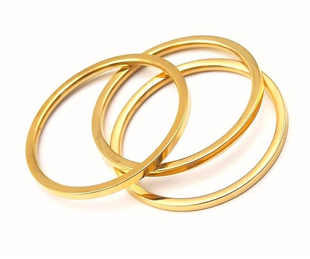 Welch Gold Üçlü Çelik Yüzük