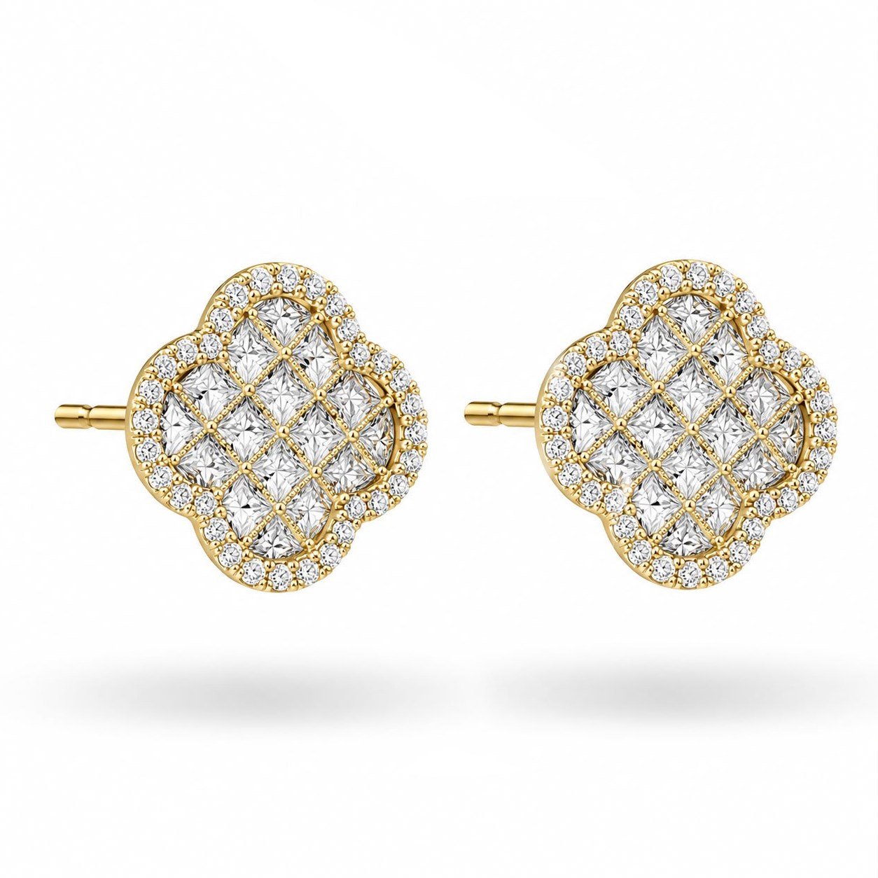 Welch Gold Yonca Gümüş Küpe - 925 Ayar Gümüş Küpe Welch Gold Yonca Gümüş Küpe ve Gümüş Küpe Modelleri | Welch 