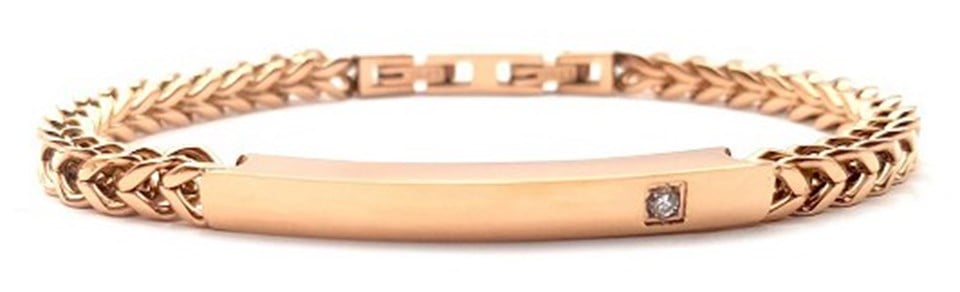 Welch Rose Çelik Pırlantalı Bileklik