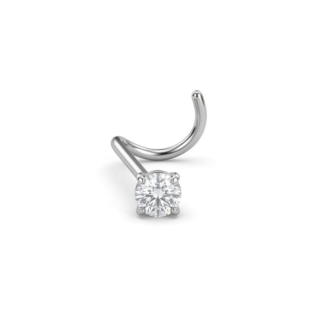Welch Tek Taşlı Burun Piercing – 0.8 mm Çelik Hızma Welch Tek Taşlı Burun Piercing – 0.8 mm Çelik Hızma Piercing Modelleri - WELCH 
