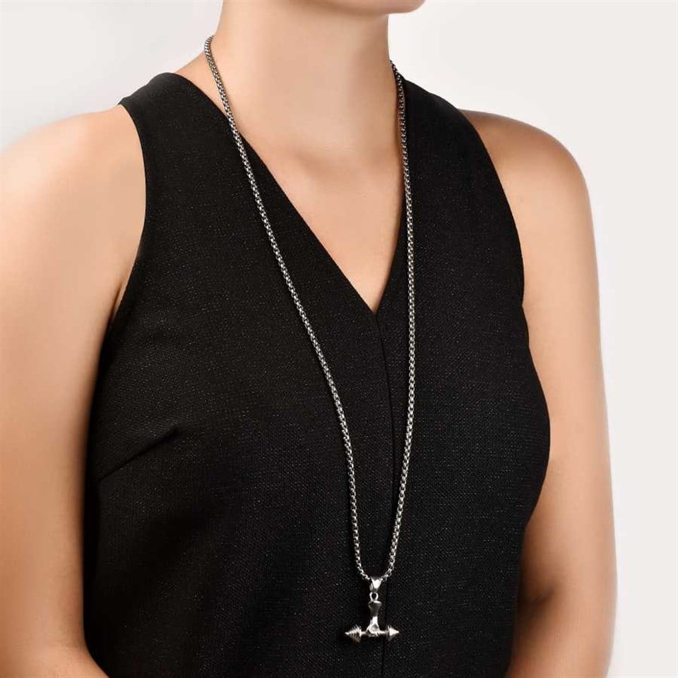 Welch Unisex Halter Çelik Kolye