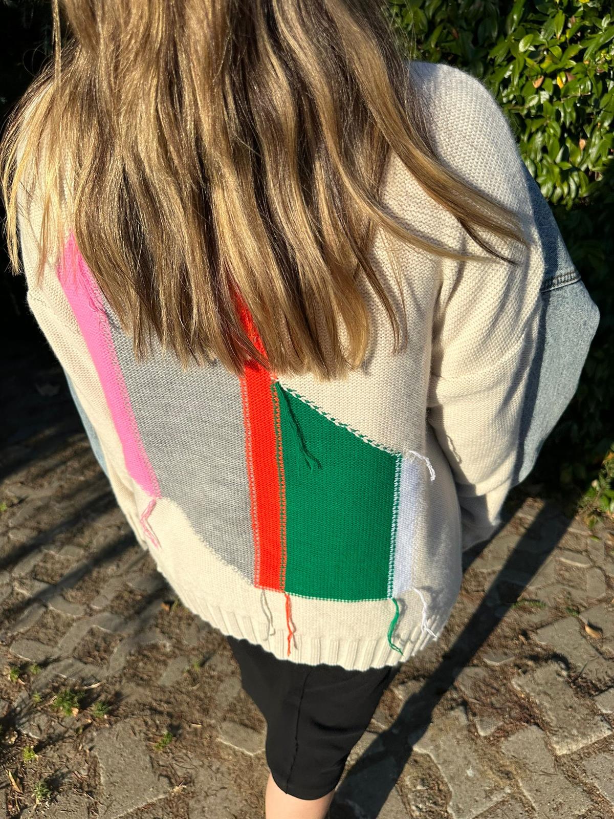 Arkası Örme Kot Ceket | StrawberryWear
