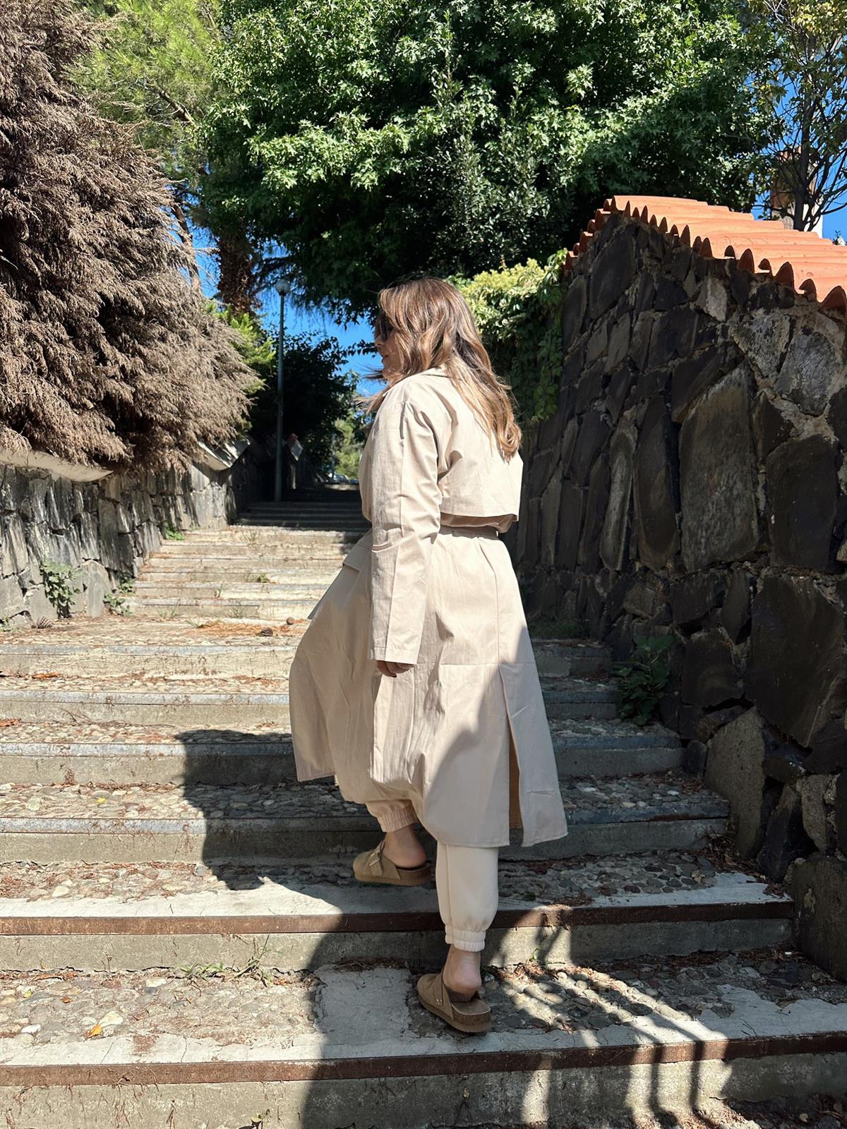 Bej Trençkot  | StrawberryWear