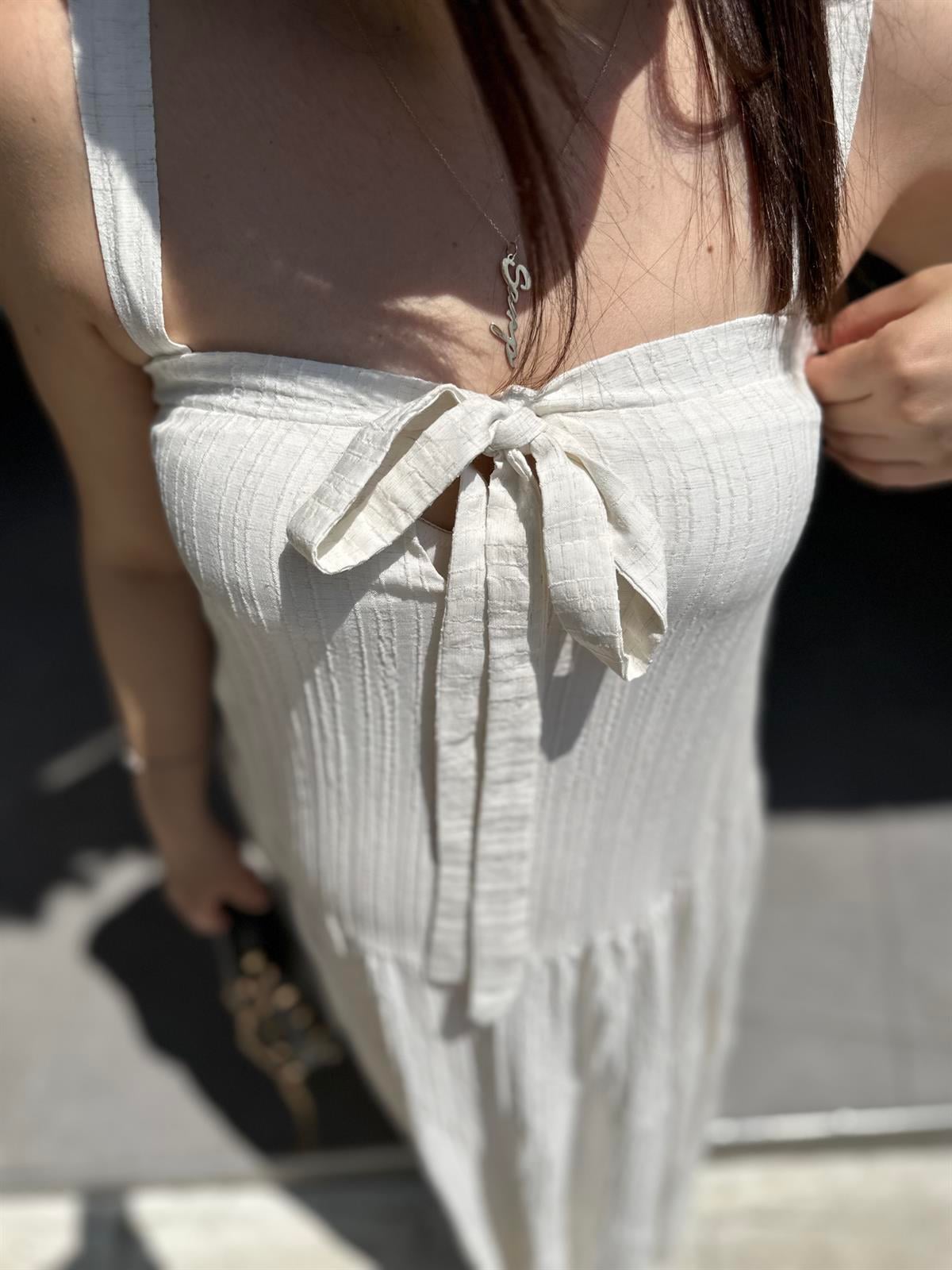 Beyaz Askılı Elbise | StrawberryWear