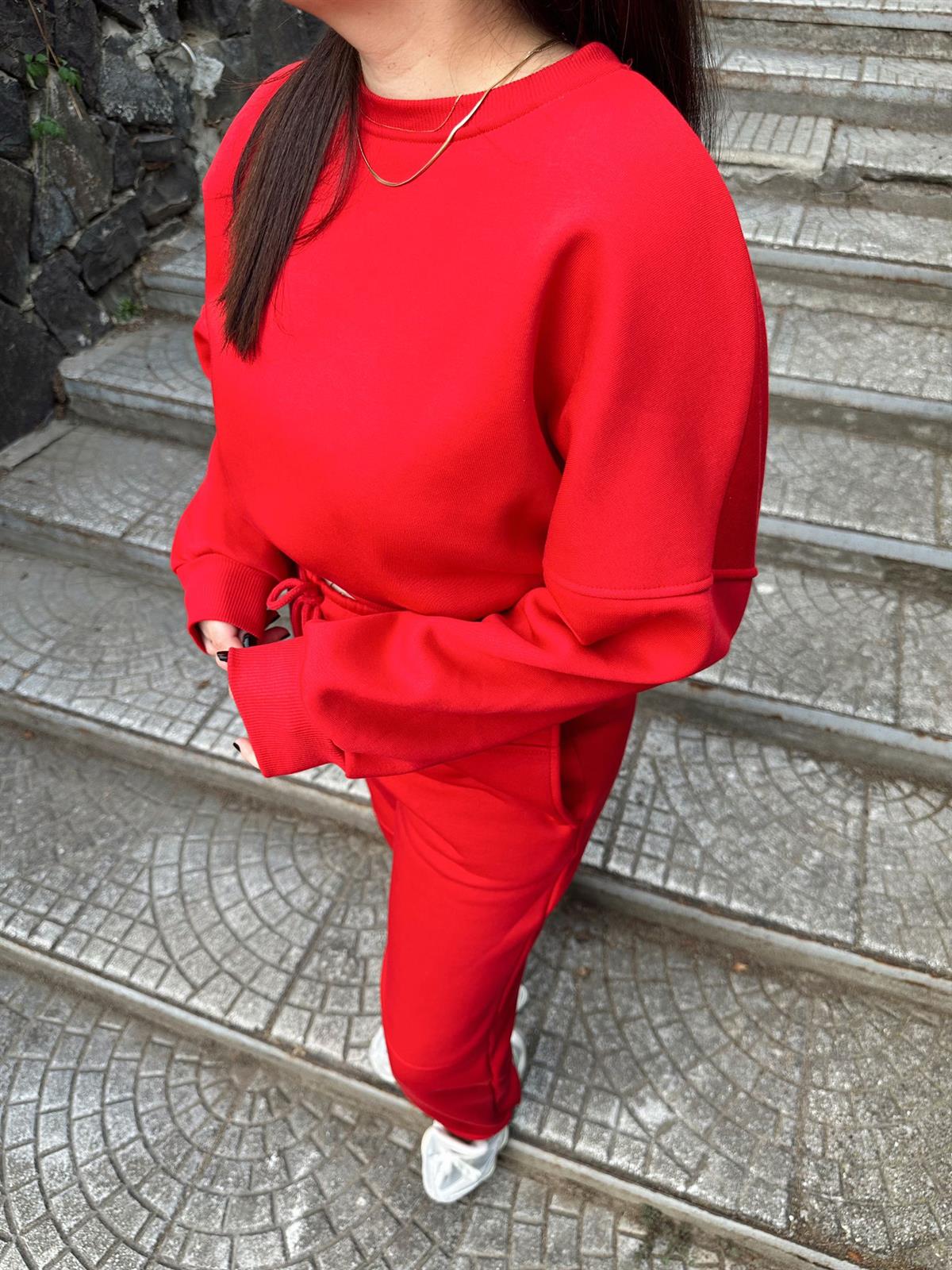 Kırmızı Crop Takım | StrawberryWear