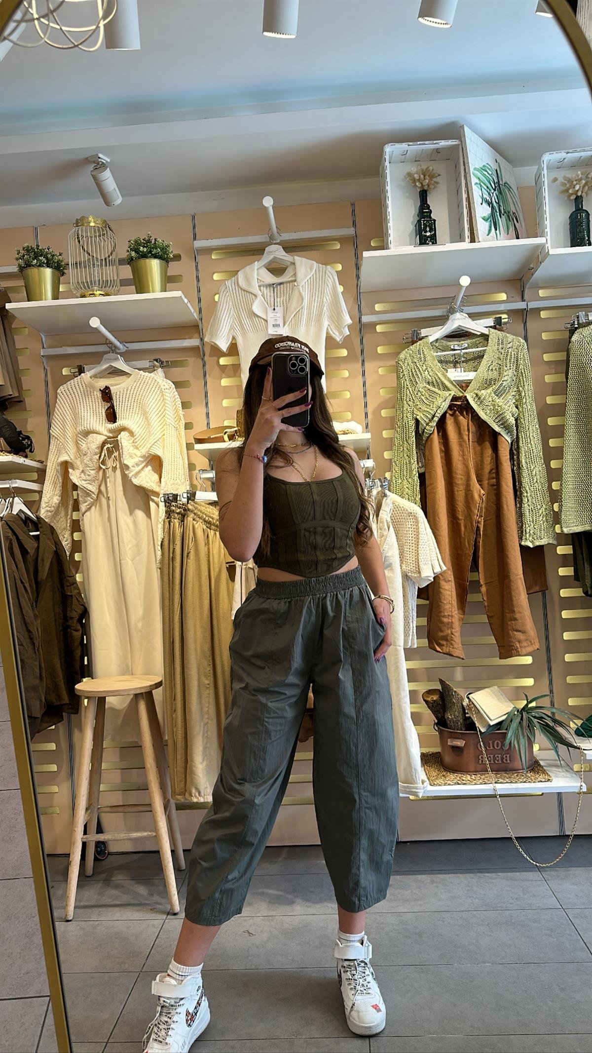 Koyu Haki Korse Crop | StrawberryWear