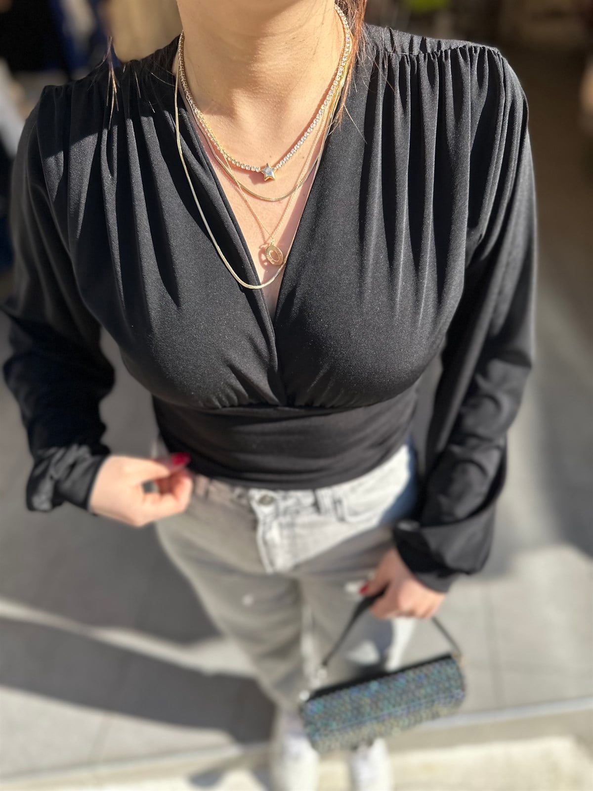 V Yaka Bluz | StrawberryWear