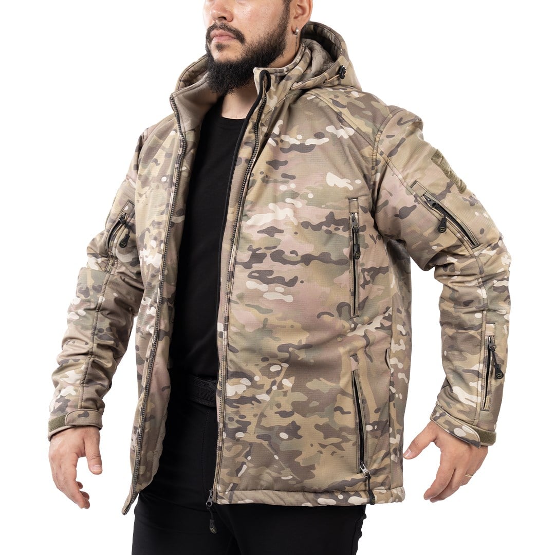 Ballistic Defence | WARDEN 1.0 Seviye IIIA Kurşun Geçirmez Combat Mont Ceket - YEŞİL KAMUFLAJ