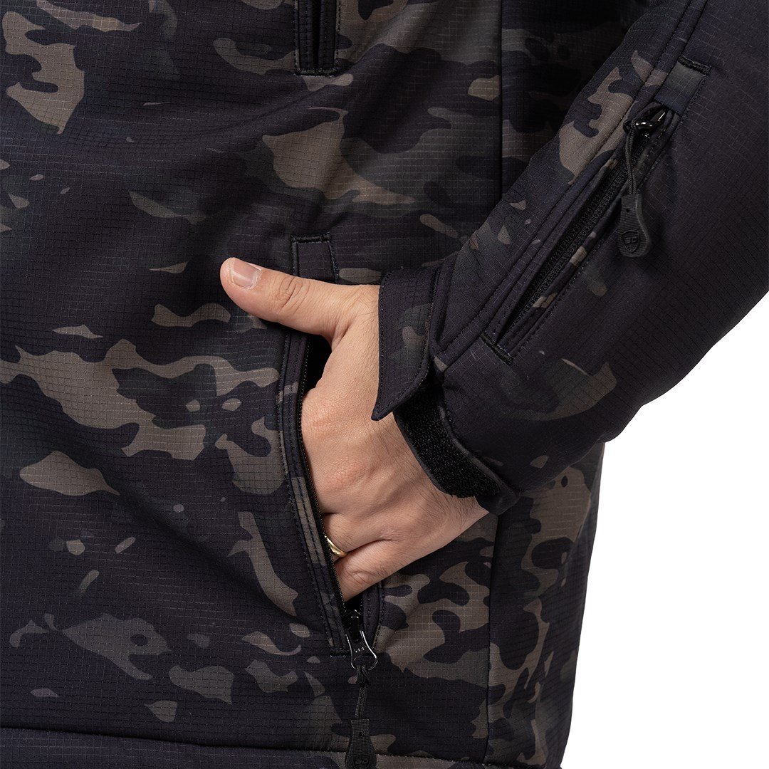 Ballistic Defence | WARDEN 1.0 Seviye IIIA Kurşun Geçirmez Combat Mont Ceket - SİYAH KAMUFLAJ