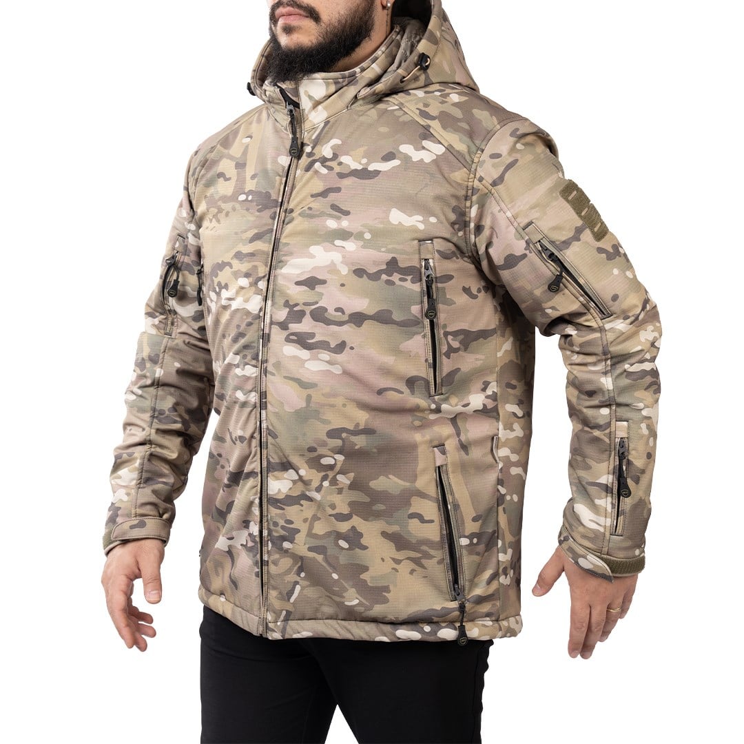 Ballistic Defence | WARDEN 1.0 Seviye IIIA Kurşun Geçirmez Combat Mont Ceket - YEŞİL KAMUFLAJ