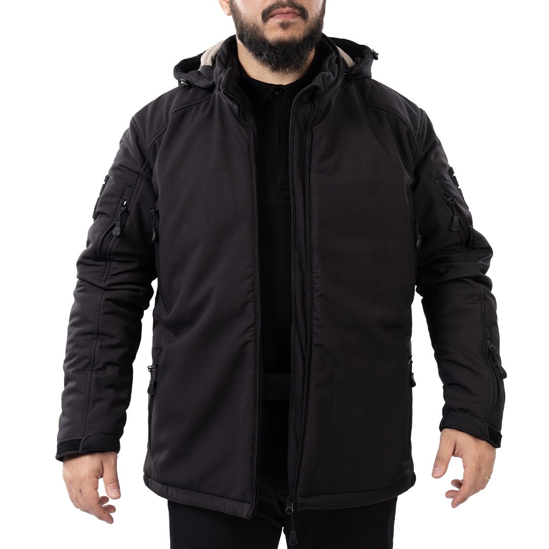 Ballistic Defence | WARDEN 1.0 Seviye IIIA Kurşun Geçirmez Combat Mont Ceket - SİYAH