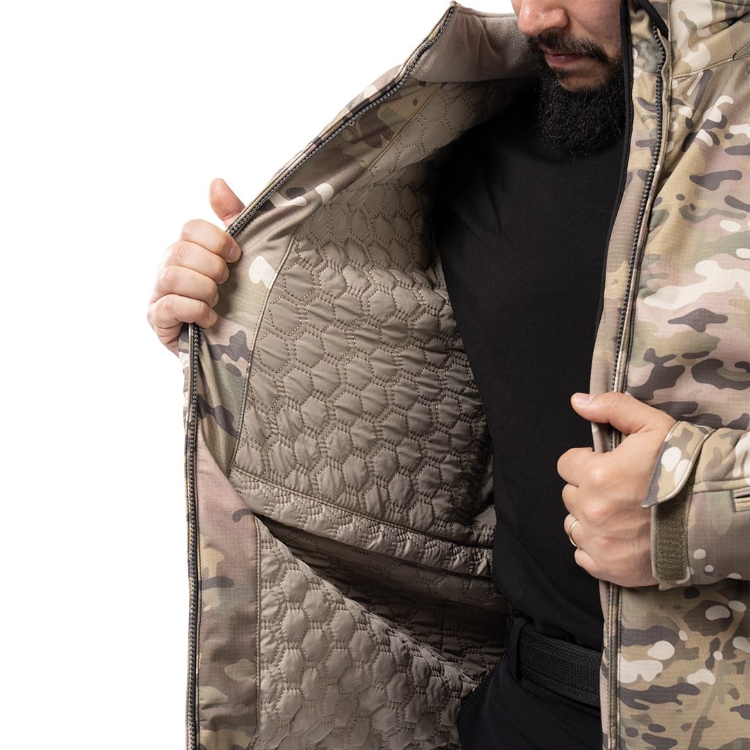 Ballistic Defence | WARDEN 1.0 Seviye IIIA Kurşun Geçirmez Combat Mont Ceket - YEŞİL KAMUFLAJ