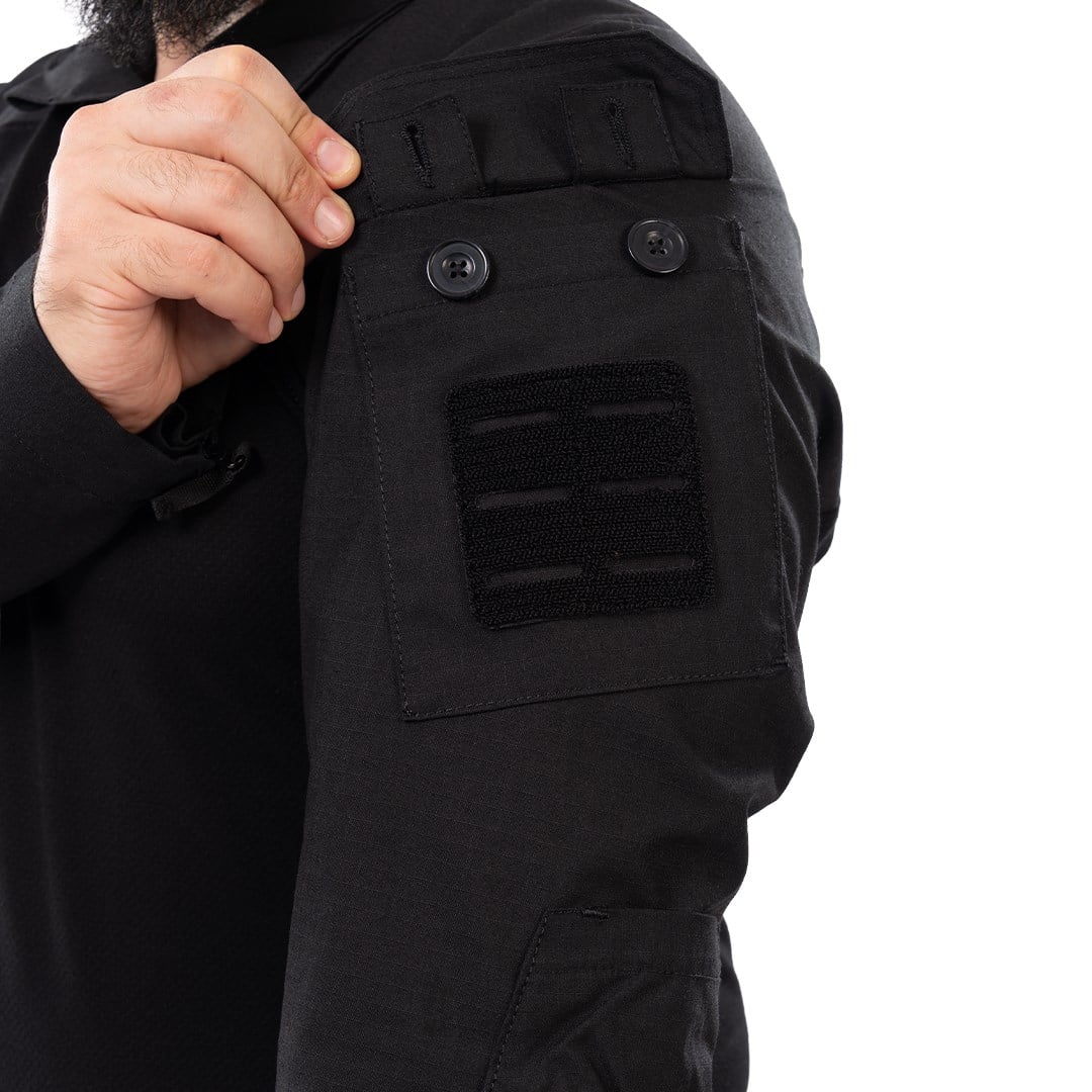 Ballistic Defence | WARDEN Taktikal 1.0 Combat Tişört - SİYAH