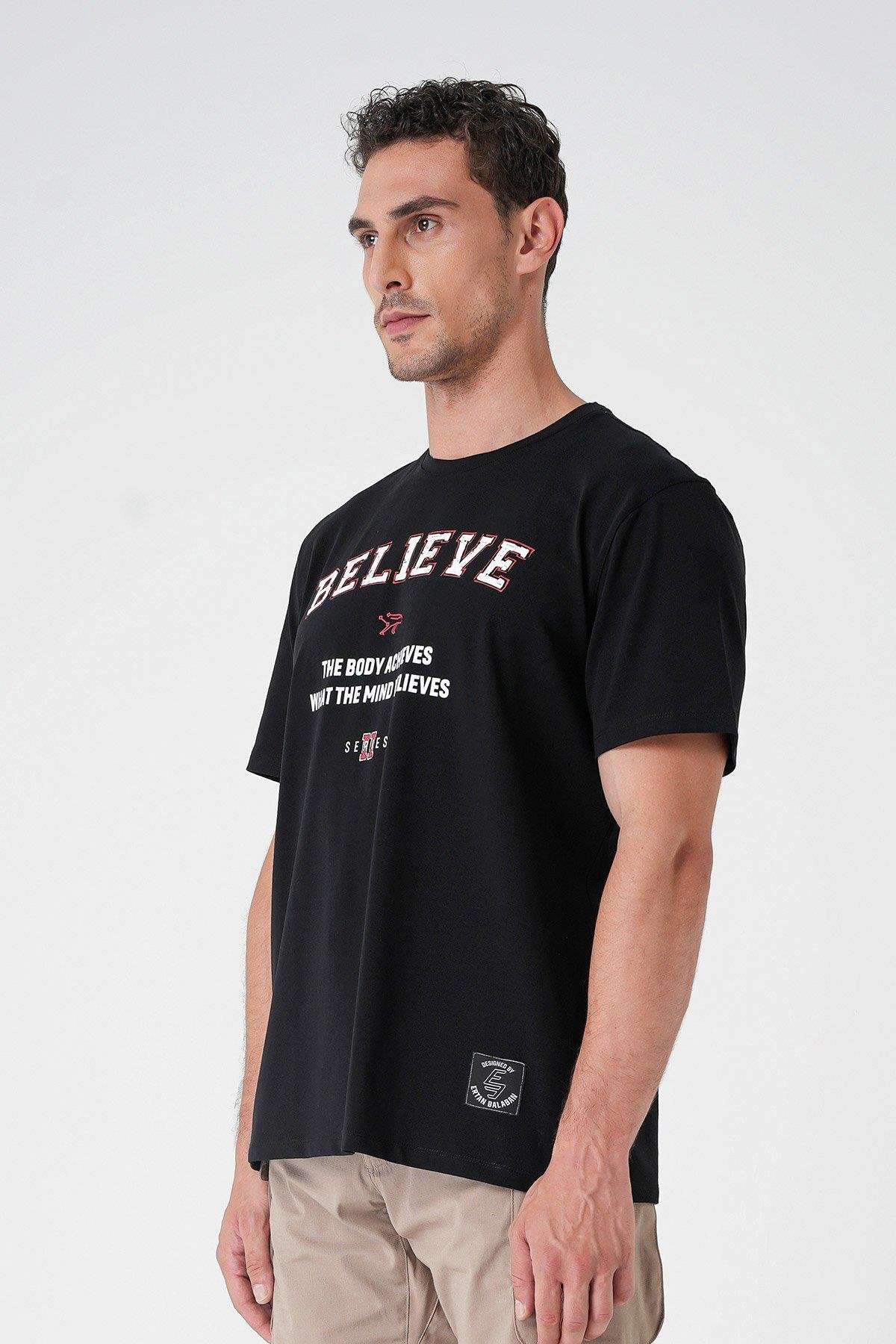 Believe T-Shirt By Ertan Balaban - SİYAH