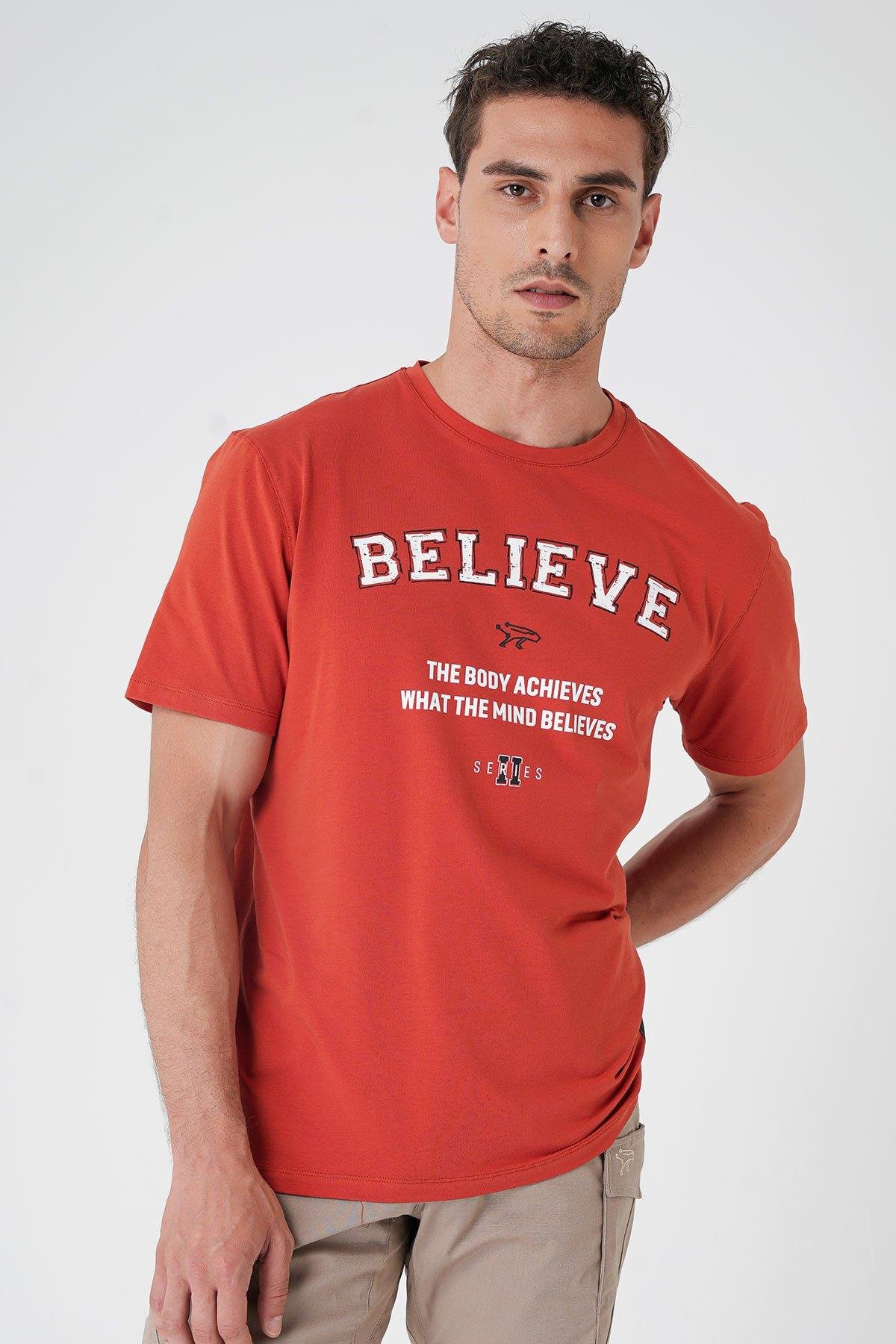Believe T-Shirt By Ertan Balaban - TURUNCU