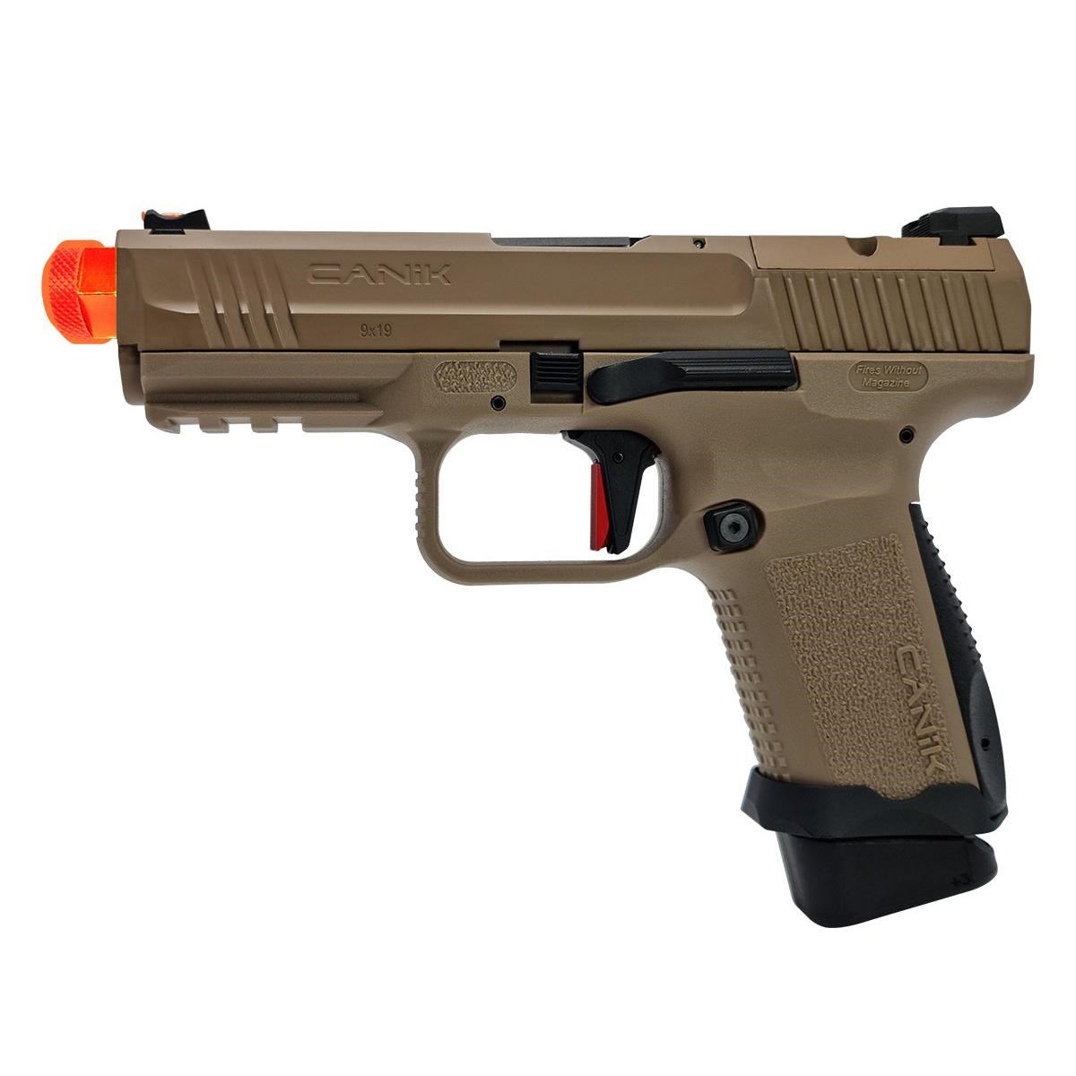 Canik TP9 Elite Combat Tan Airsoft + Red-Dot + Green Gas + 0.20gr BB + Taşıma Çantası + Balistik Gözlük
