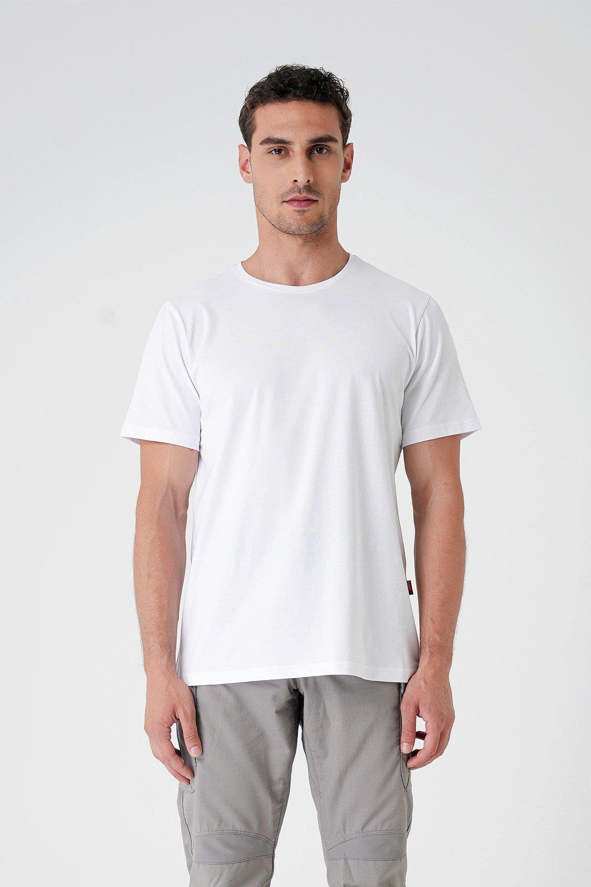 Casual Neo Organic T-Shirt - BEYAZ
