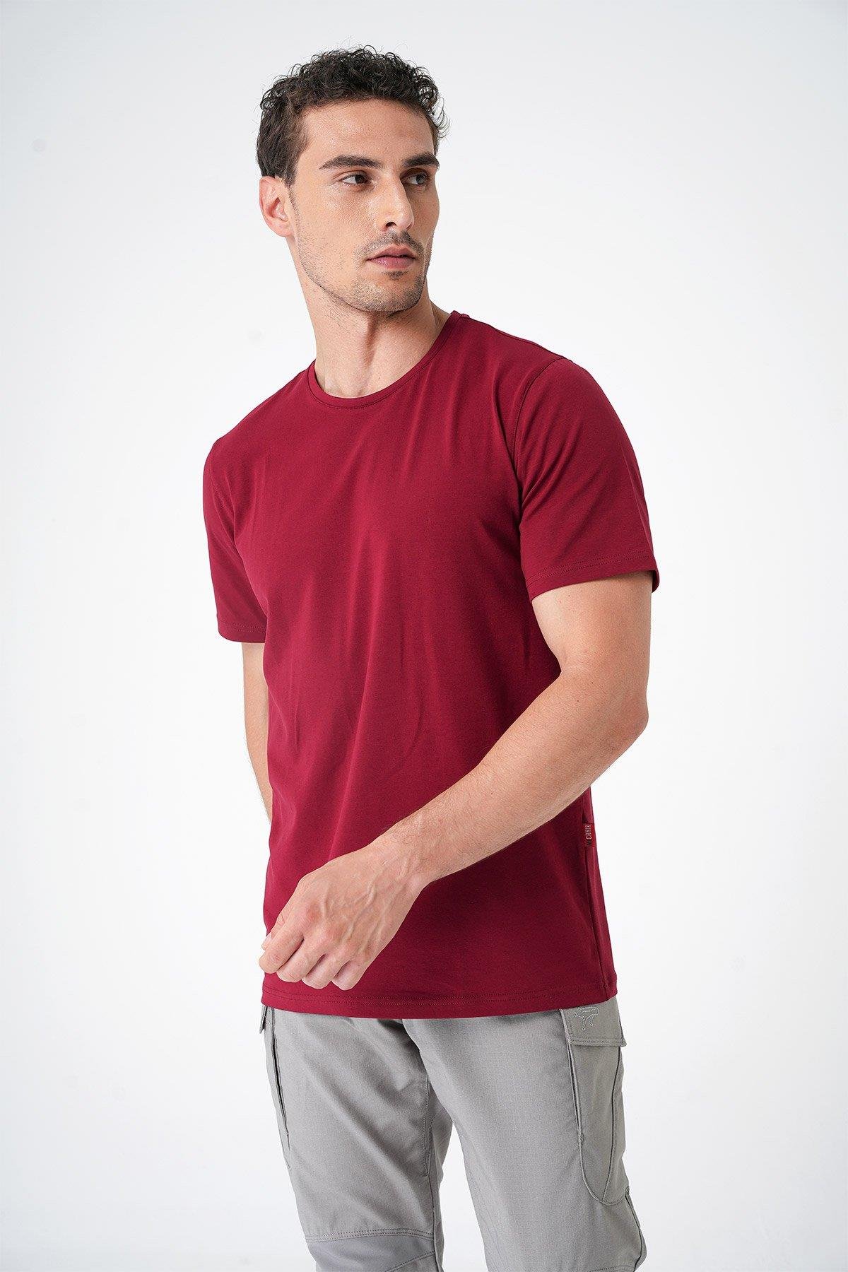 Casual Neo Organic T-Shirt - BORDO