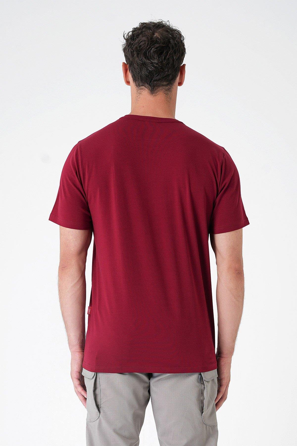 Casual Neo Organic T-Shirt - BORDO