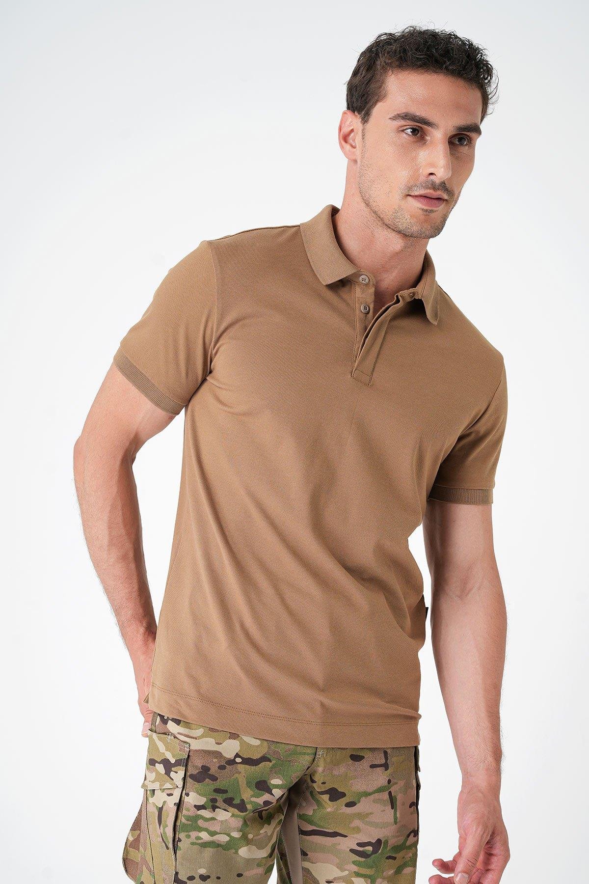 Casual Ryker Polo T-Shirt - CAMEL