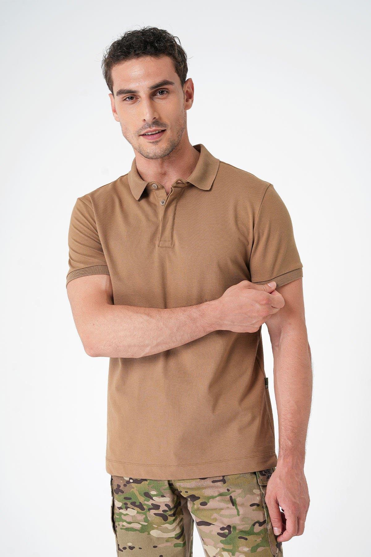 Casual Ryker Polo T-Shirt - CAMEL